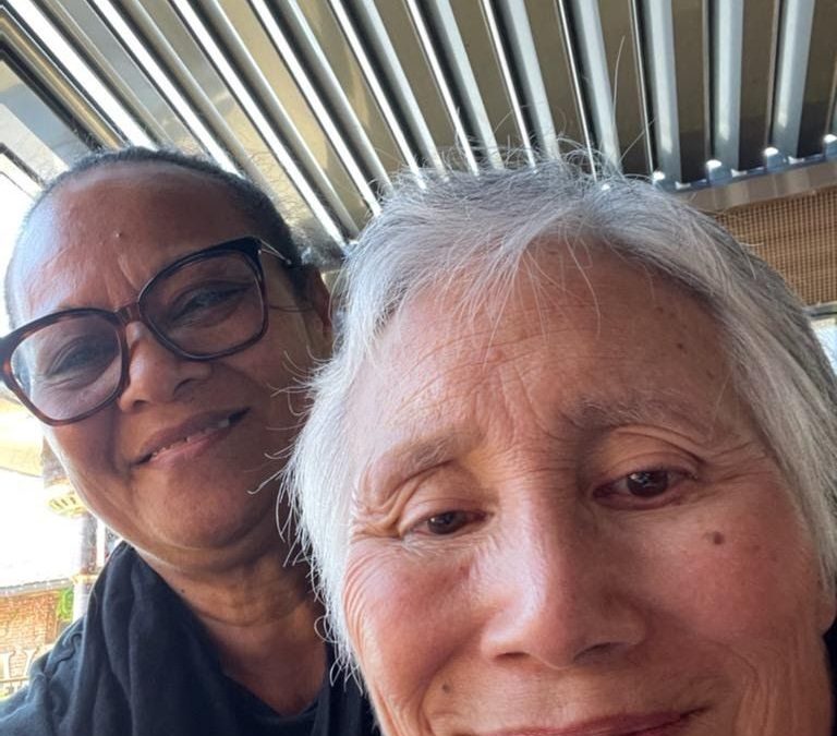 Susan honors Lina her caregiver, she has a special touch